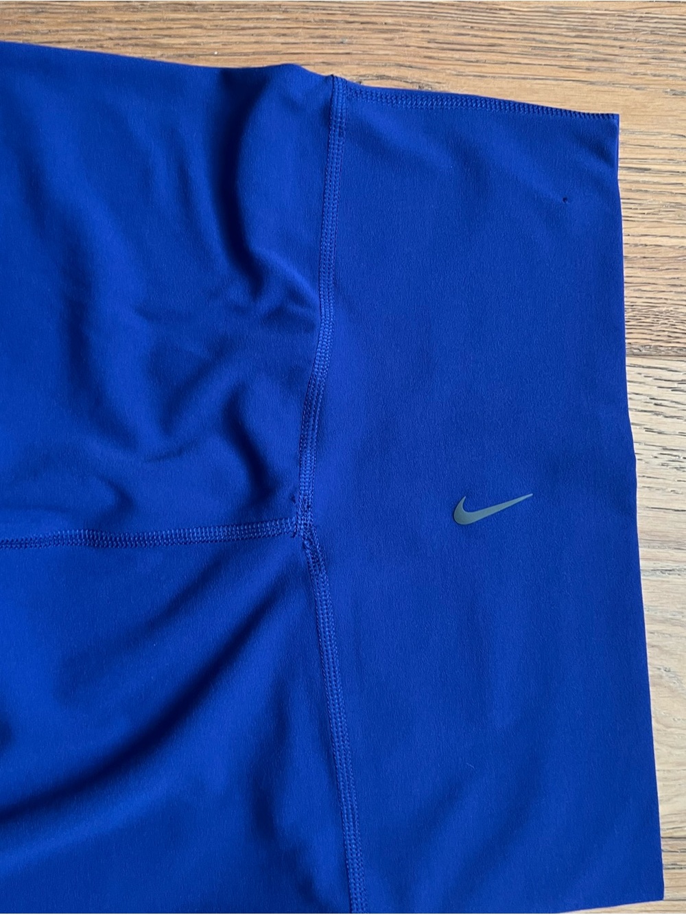 Nike Blue Dri-FIT Yoga Leggings with Swoosh